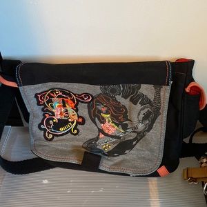 Oilily black and orange backpack